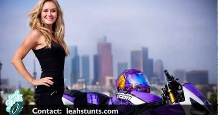 Leah Petersen's Motorcycle Stunt Reel 2012