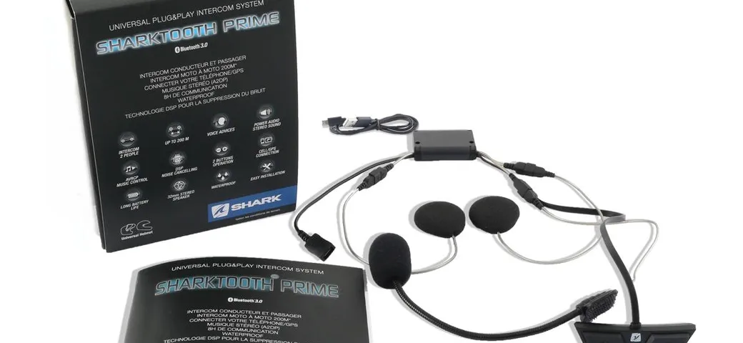 Sistema di comunicazione Sharktooth Prime con tecnologia Bluetooth 3.0