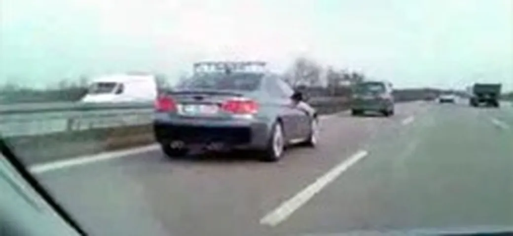 BMW M3 E92 sull'Autobahn