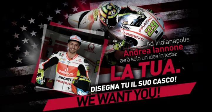 MotoGP: disegna il casco di Andrea Iannone per Indianapolis!