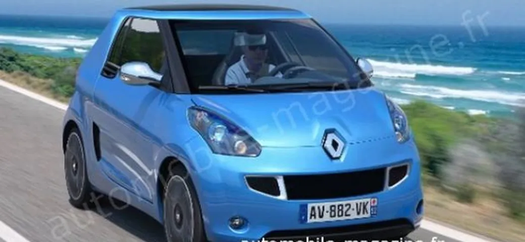 Renault: prima ricostruzione grafica della gemella della Smart fortwo