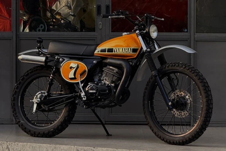 Yamaha RX-King 135: la due tempi diventa una enduro anni ’70