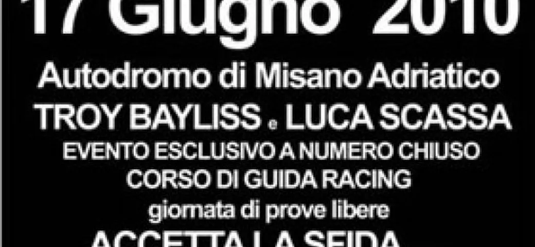 In pista a Misano con Luca Scassa e Troy Bayliss