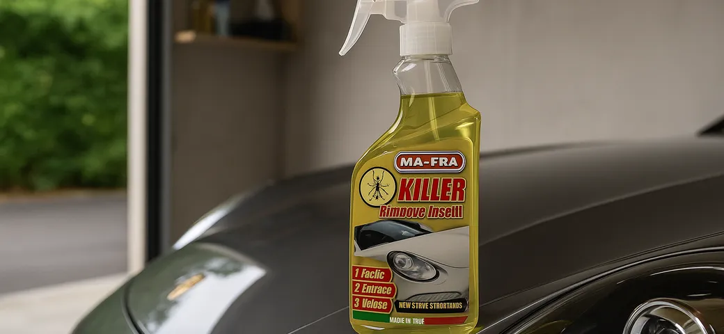 Addio moscerini sulla macchina grazie al Ma-Fra Killer in offerta Amazon