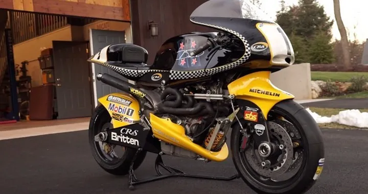 Britten V1000 'Black Beauty' ricostruita per il John Britten Tribute [Video]