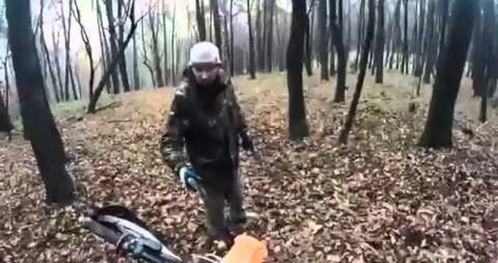 Russian guy loves the forest!