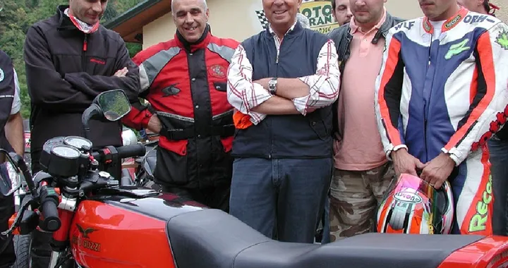 Ivano Beggio incontra i motociclisti del Pompone