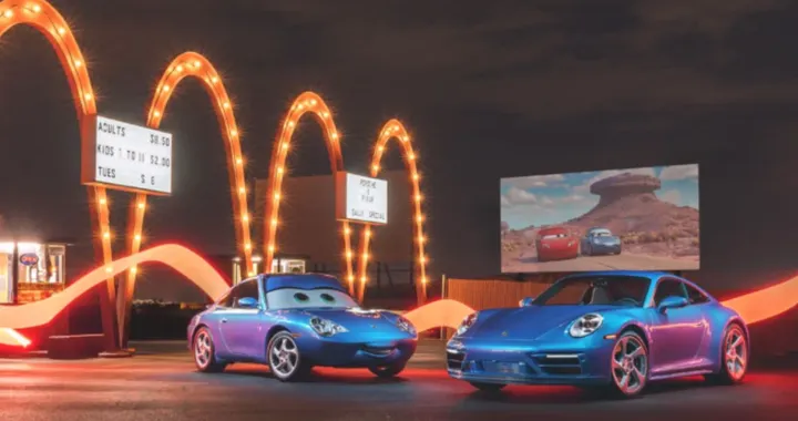 La Porsche fidanzata di Saetta McQueen è in tour negli USA