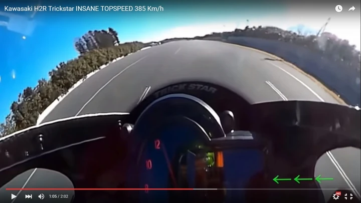 Kawasaki H2R Trick Star da 385 km/h [Video]