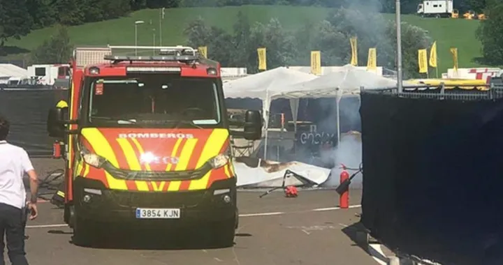 MotoE GP d'Austria: va a fuoco una moto. Panico nel paddock