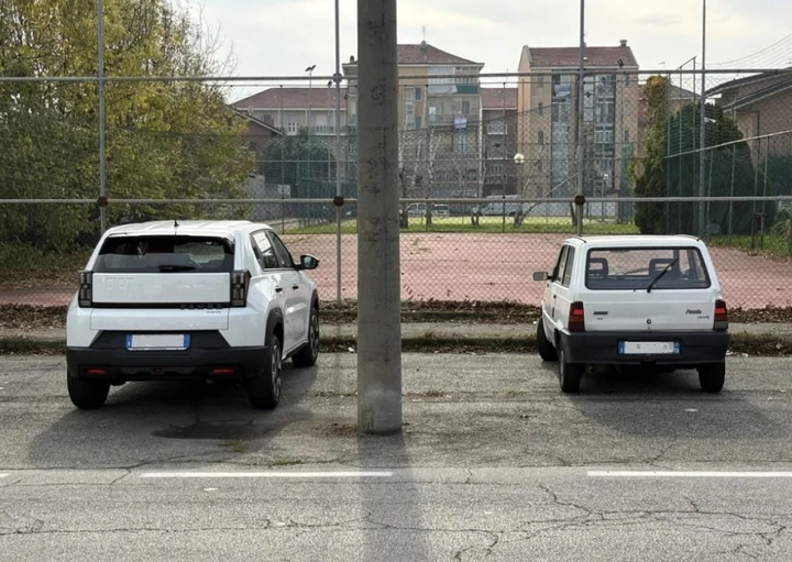 Confronto fra passato e presente, da Fiat Panda a Grande Panda