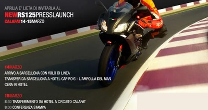 Aprilia test RS 125 - si parte per la Spagna! holè!
