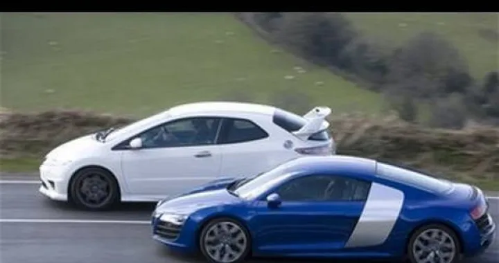 Video: Autocar mette a confronto Audi R8 V10 e Honda Civic Type-R Mugen