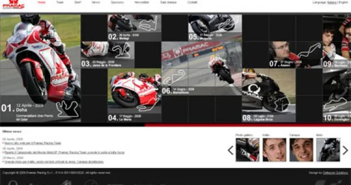 MotoGP: Nuovo sito web per il Pramac Racing Team