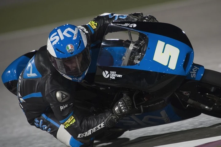 Moto3, Qatar: Fenati si conferma il più veloce nelle FP2, 4° Antonelli