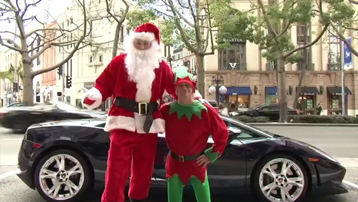 Lamborghini Gallardo con Babbo Natale