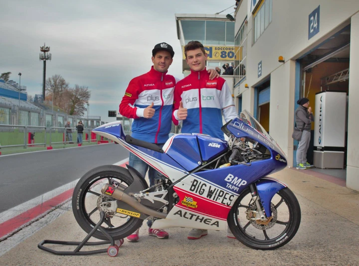 CIV Moto3: Team MF84 Pluston Althea in pista a Vallelunga