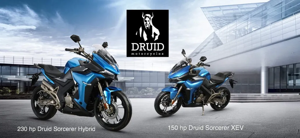 Moto elettriche e ibride: ecco le Druid Scorcerer XEV e Hybrid