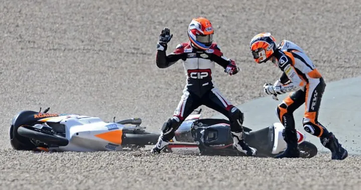Moto 3: rissa olandese dopo una caduta al Sachsenring [FOTO]