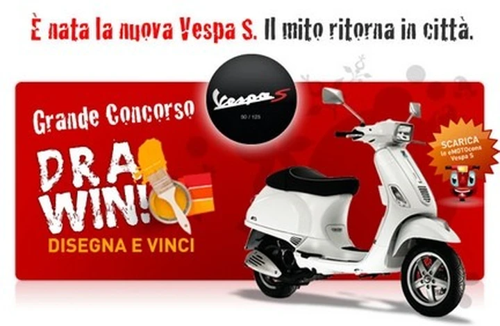 Disegna e vinci la nuova Vespa S!