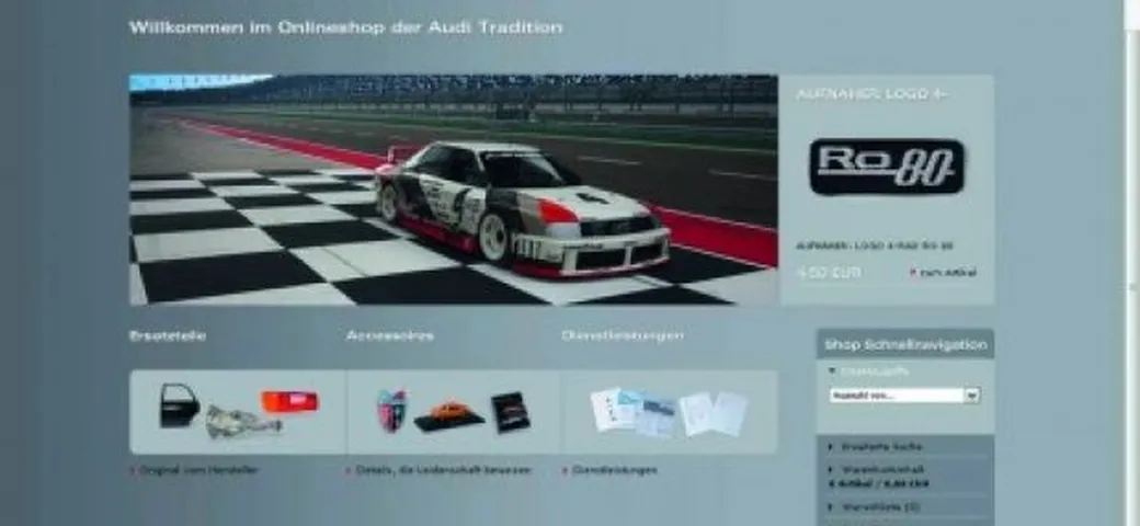 Audi Tradition: vendita online dei ricambi ufficiali per le auto d'epoca