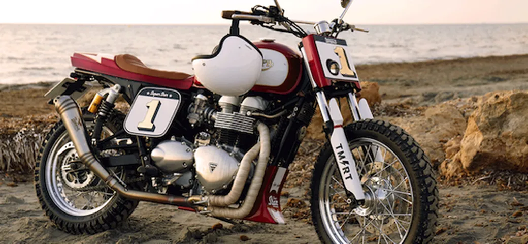Tamarit Superstar, la Triumph Bonneville da dirt track