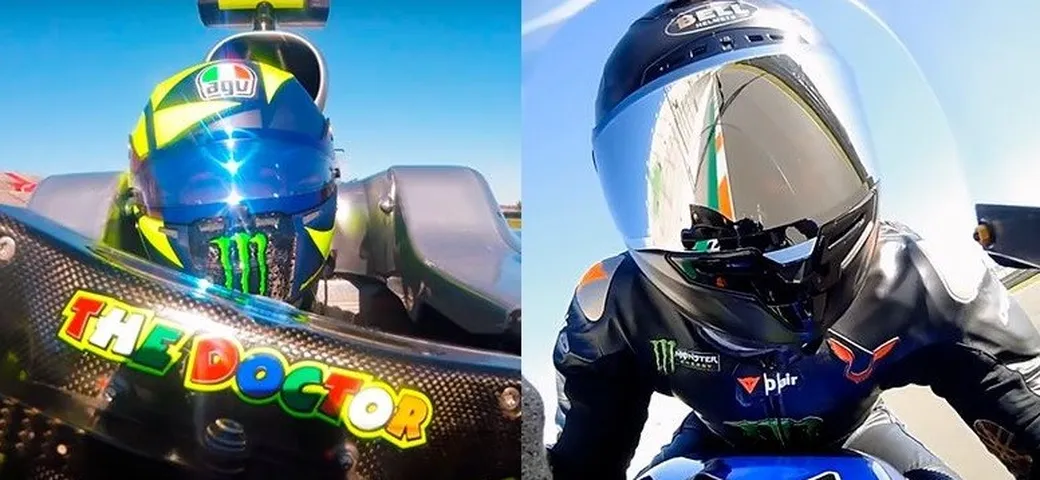 Rossi-Hamilton, i video on board dello scambio