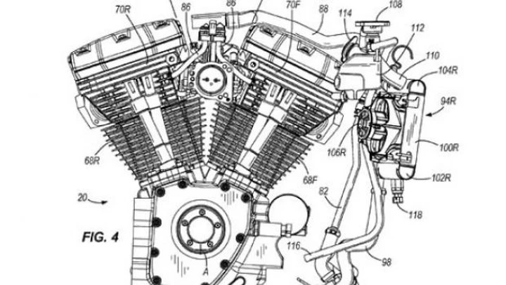 Harley Davidson brevetta il raffreddamento a liquido per i Big Twin