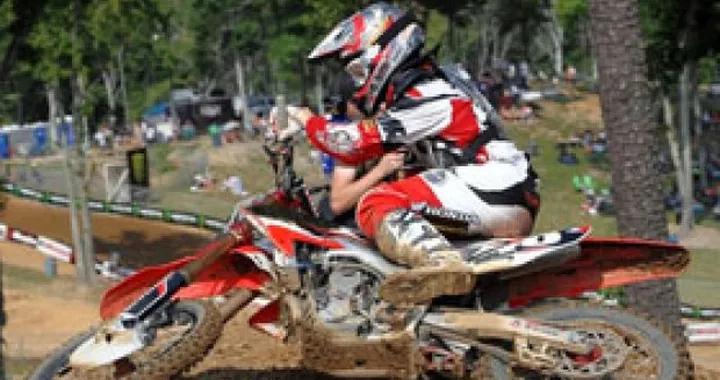 Jimmy Albertson col team MX Honda Racing nel Mondiale MX1