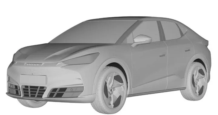 Cupra Tavascan: il design svelato dai rendering di brevetto