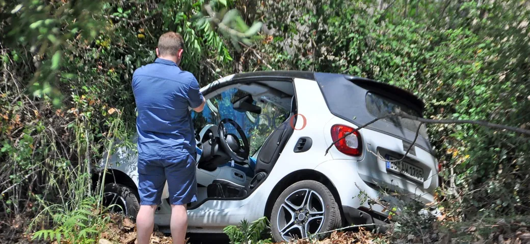 Smart ForTwo Cabrio: l'incidente di un prototipo