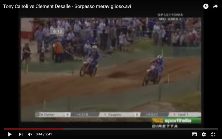 Sorpassi epici: Tony Cairoli brucia Desalle al GP Lettonia 2009 [Video]