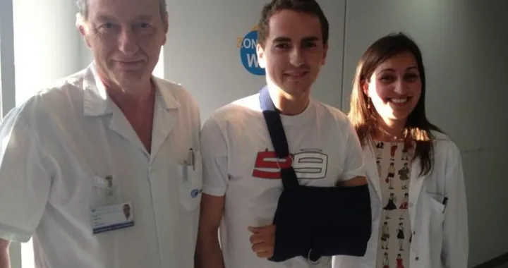 Jorge Lorenzo regolarmente in pista al GP di Germania