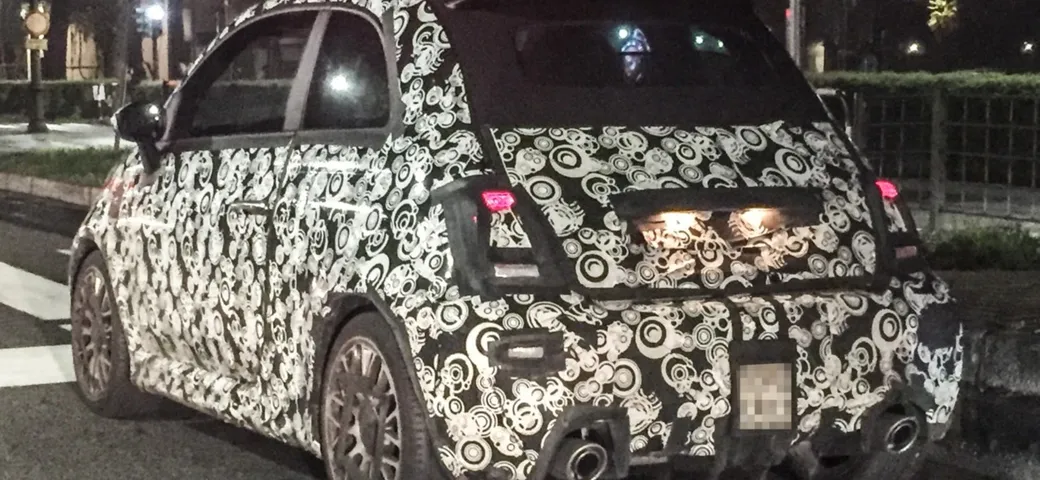Abarth 500: foto spia di un lettore