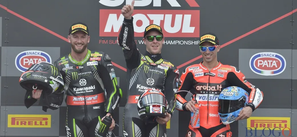 SBK Imola 2018: Rea domina Gara-1, Sykes e Melandri sul podio