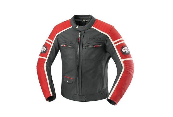 Giacca in pelle iXS Curtis per i motociclisti