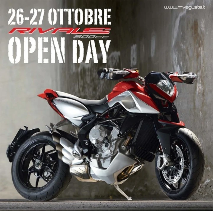 MV Agusta Rivale 800 sul mercato, Open Day il 26 e 27 Ottobre
