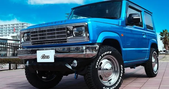 Suzuki Jimny si trasforma in un famoso 4x4 americano anni '70: la mutazione