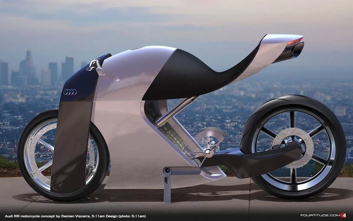 Audi RR Concept Bike: la moto dei quattro cerchi è la visione di un designer