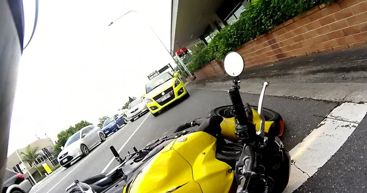 Incidente urbano in moto