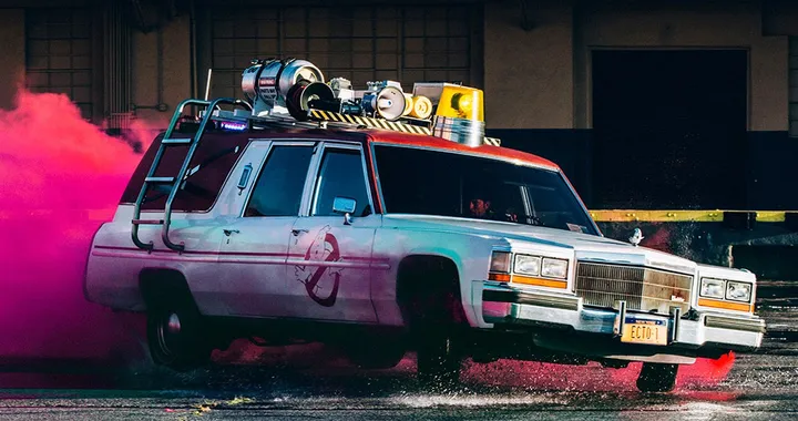 L'auto dei Ghostbusters in servizio per Lyft