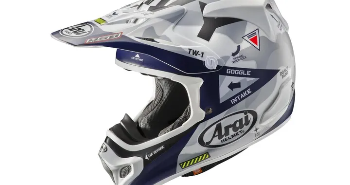 Casco Arai MX-V Navy Blue: protezione per enduro e fuoristrada