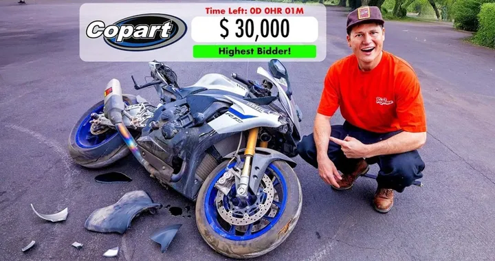 Come restaurare una Yamaha R1M presa all’asta [VIDEO]