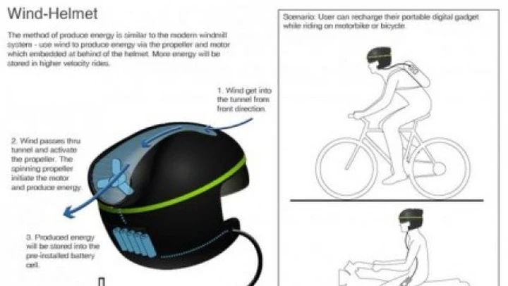 Casco ecologico ricaricabatterie...