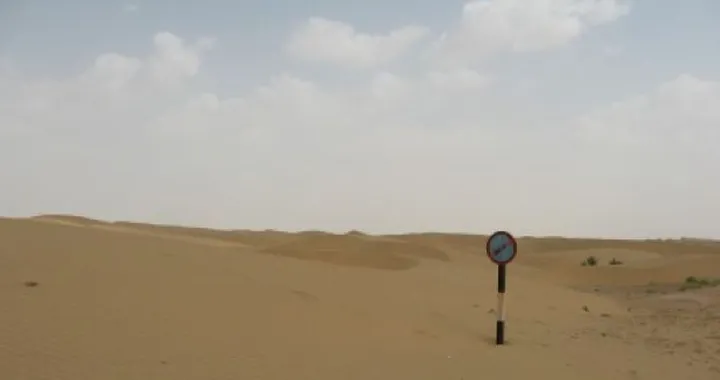 Foto del giorno: Divieto si sosta nel deserto