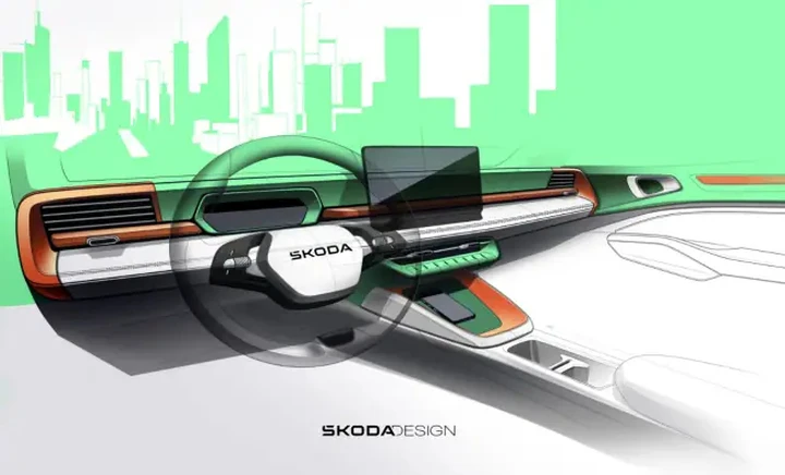 Skoda Epiq svela gli interni, design minimal e tecnologia smart