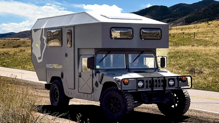 Wolf Rigs Patton, l’inarrestabile camper su base Hummer H1
