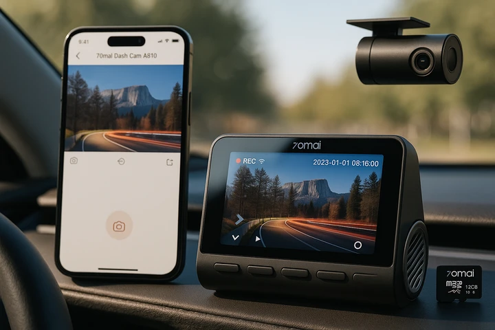 Dash cam 70mai A810: qualità 4K e sicurezza avanzata a prezzo TOP