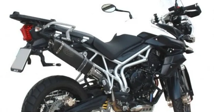 Silenziatori Exan X-Black per Triumph Tiger 800