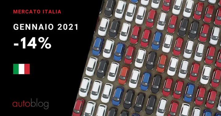 Mercato auto, gennaio 2021 in diminuzione: le auto più vendute